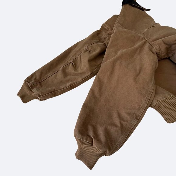Vtg Carhartt Santa Fe Jacket Mens XL Brown J14 Faded Canvas Quilted 90s - Picture 12 of 16